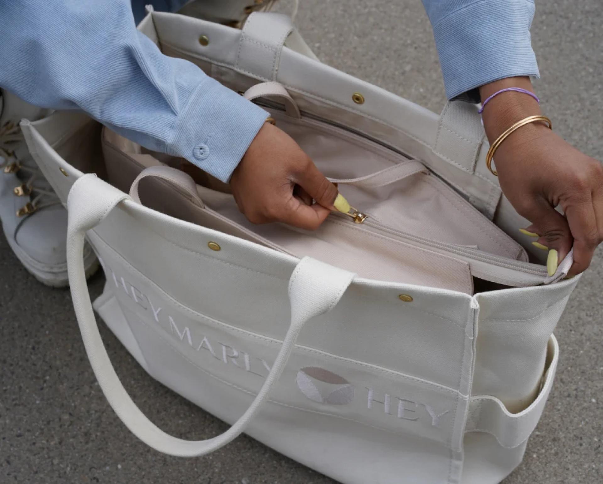 Hey Marly Bag Organizer Tote Inside Bag - Variante: Crema